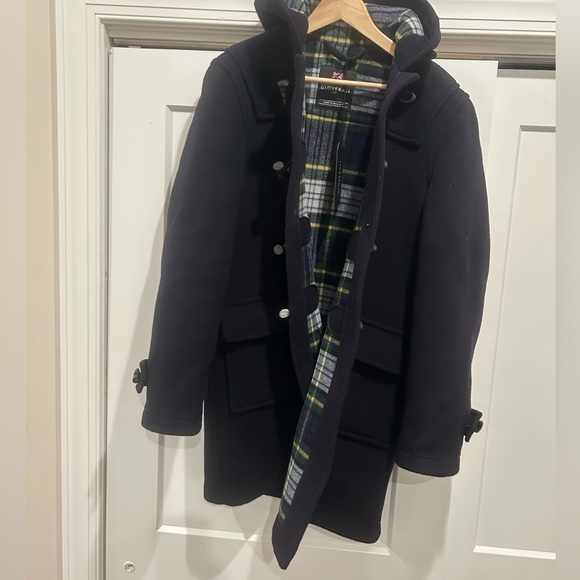 Brand new with tags Gloverall Morris Duffel Coat, Navy, Size M - Picture 3 of 9